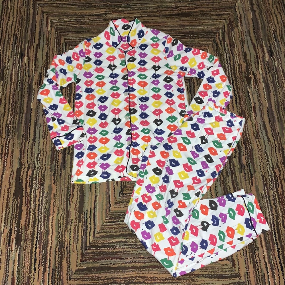 BedHead Lip/Kiss Pajama Set Size Medium